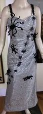 Spider Spiderweb Davids Bridal Dress Gown Witchy Custom Vamp Lace Sz 8 Costume