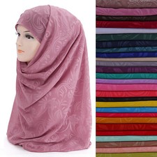 Floral Print Chiffon Muslim Hijab Scarf Shawl Head Wrap Headwear