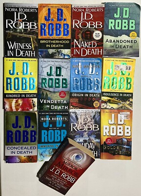 Lot of 13 J.D. Robb Novels In Death Series + Mirror Mirror Paperbacks