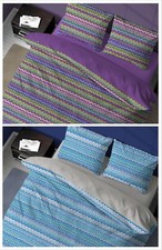 Completo Lenzuola 100% Cotone Made Italy Fantasia Baia 3 Misure