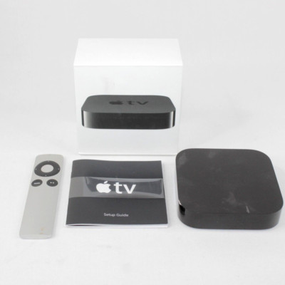 Apple TV 3rd Generation Media Streamer A1469 with Remote & Box ** No Power Cord