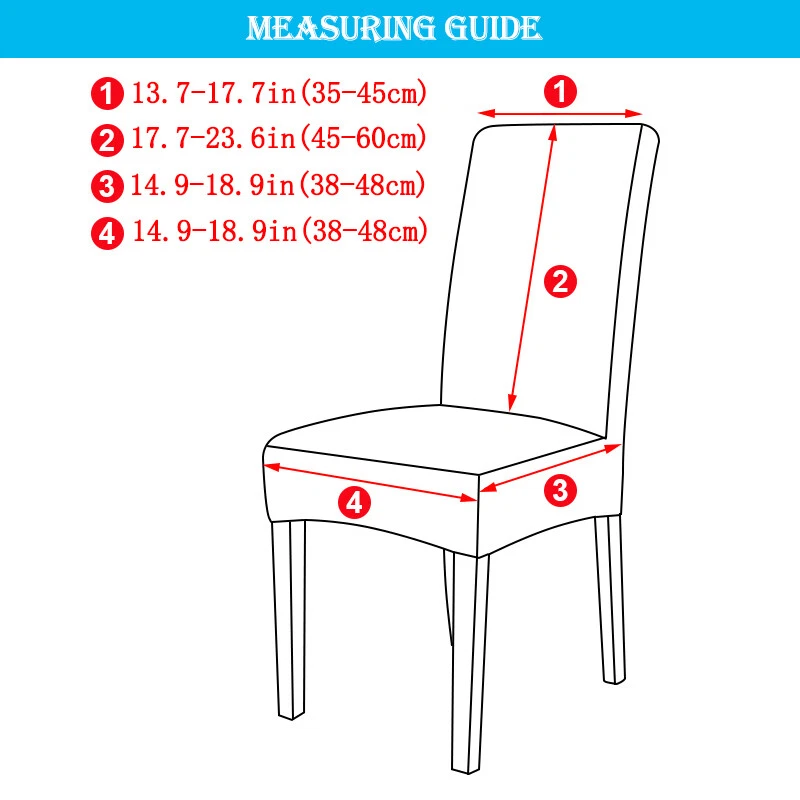 2/4/6pcs Dining Chair Covers Stretch Spandex Chair Slipcovers for Dining Room - Image 3 of 4
