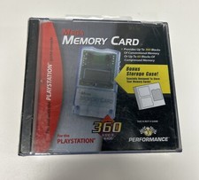 Sony Playstation Ps1 Performance Mega Memory Card Case Factory Sealed