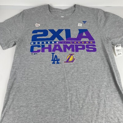 2020 “2XLA” Series World Champions Los Angeles LA Lakers LA Dodgers T-Shirt 