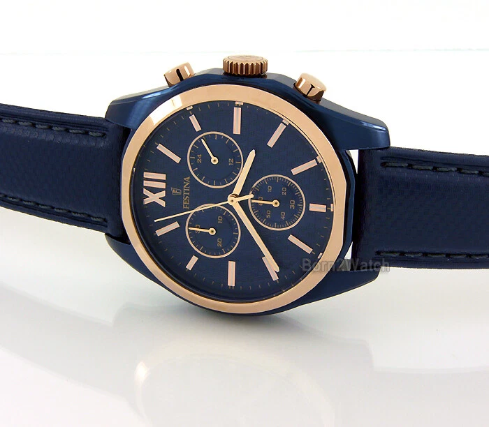 FESTINA F16862 1 MEN CHRONO ROSE GOLD LAYERED BLUE PVD SUPER