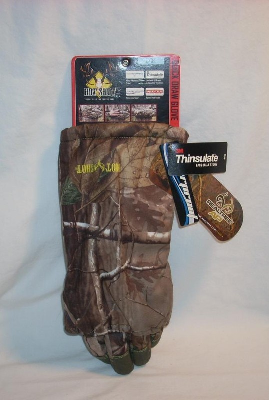 Camouflage Realtree AP Hot Shot Quick Draw HUnting Glove Muff Thinsulate L/XL