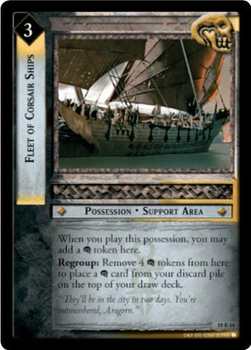 LOTR TCG T&D TREACHERY DECEIT FLEET OF CORSAIR SHIPS 18R66 NM/MINT