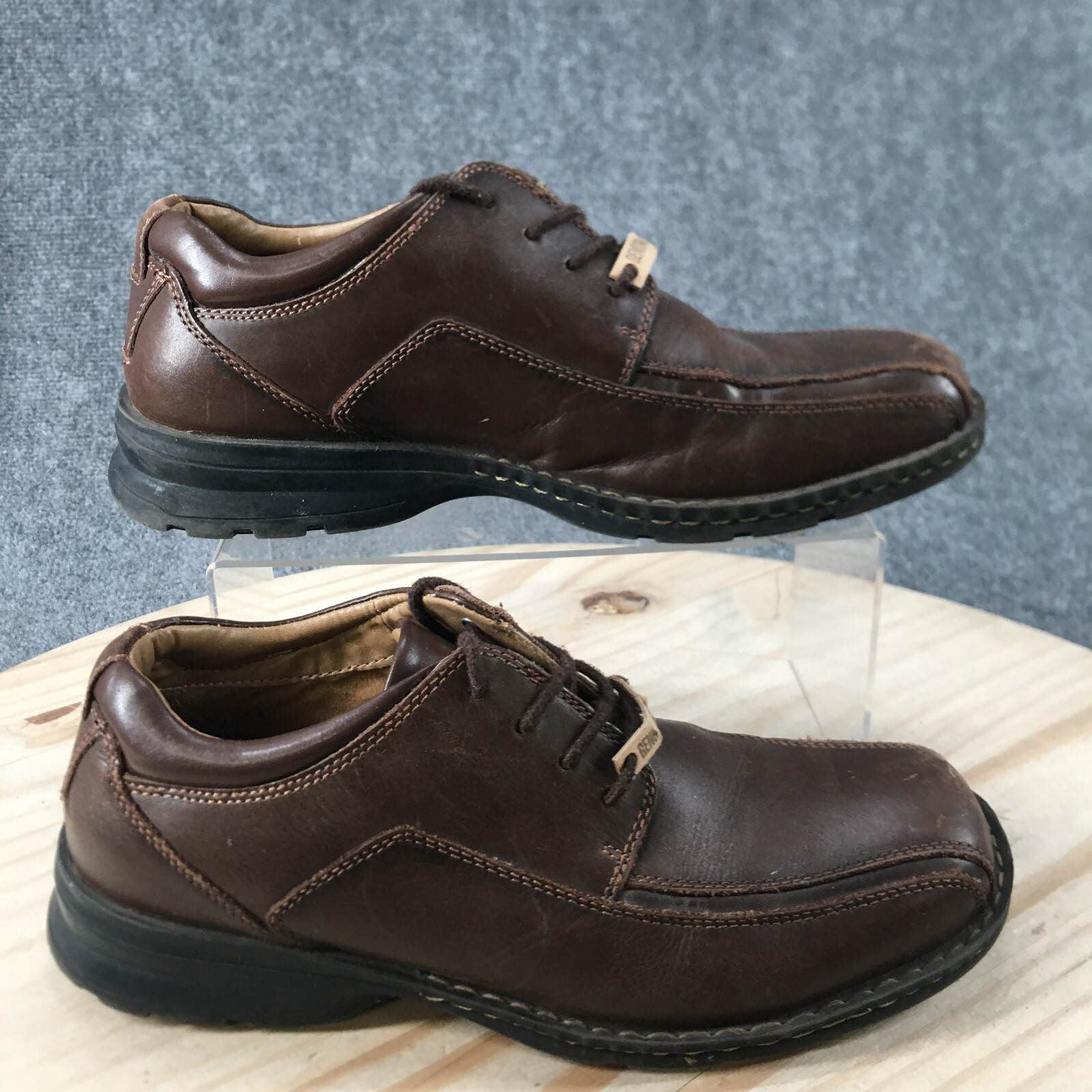 SAOLA Scarpe Dockers da uomo 8 5 M abito fiduciario Oxford marrone pelle punta rotonda 90 29023