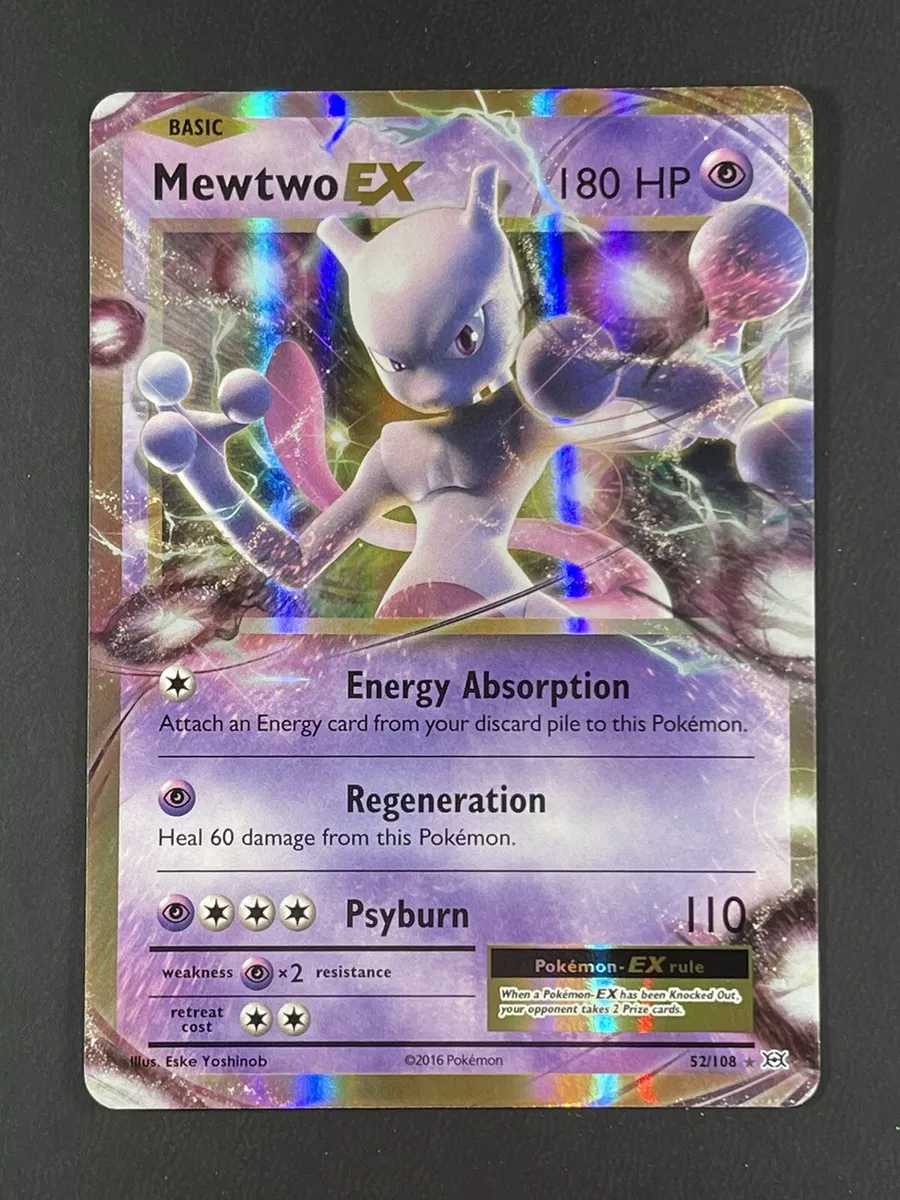  Pokemon - Mewtwo-EX (52/108) - XY Evolutions - Holo : Toys &  Games