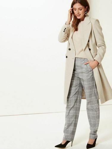Ex M\u0026S Womens Straight Leg Trousers 
