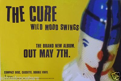 Cure Wild Mood Swings Out May 7th U S Promo Poster Close Up Of Sock Puppet Ebay