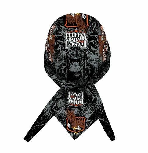 Headwrap DANBANNA Eagle Crash Feel The Wind Du Rag Doo Rag Skull Cap Bandana