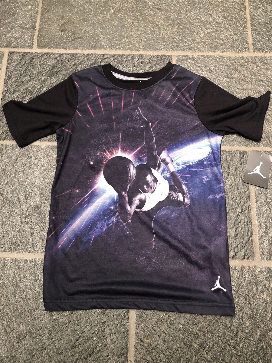 New Michael JORDAN Jumpman EARTH JAM Shirt Youth Medium 952586 NWT