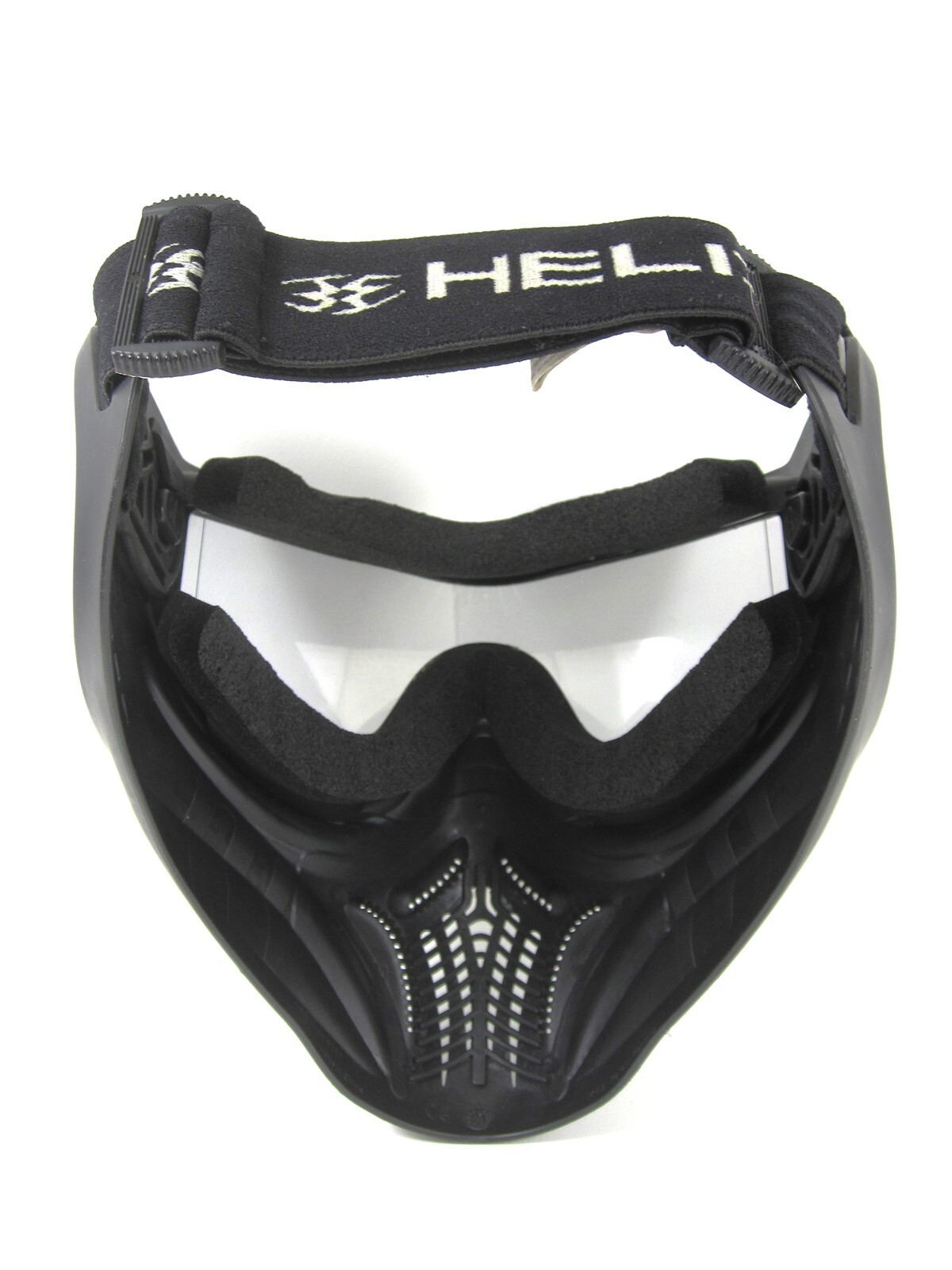 EMPIRE VENTS PAINTBALL MASK BLACK CLEAR SMOKE THERMAL LENSES STRAP FOAM