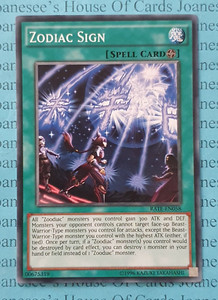 Zodiac Sign RATE-EN058 Common - Yu-Gi-Oh! Raging Tempest