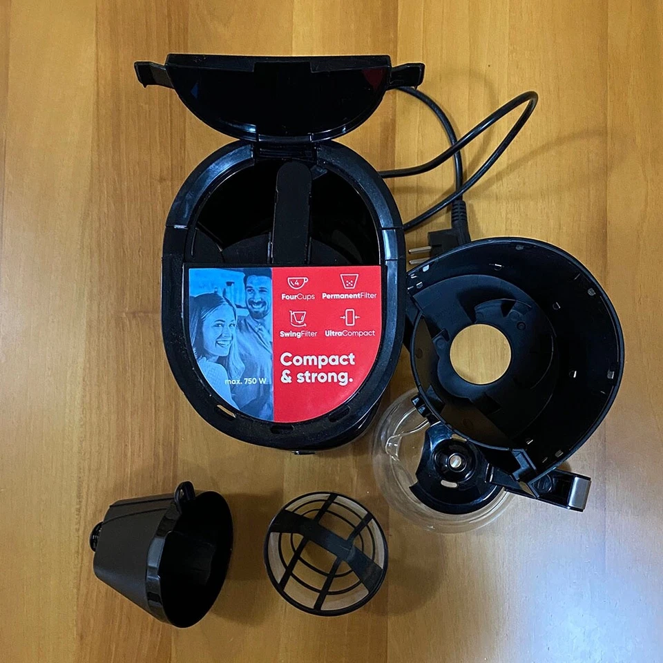 Severin Macchina Caffè Americano Filtro Lavabile Argento Nero KA 4808 - Imagen 4 de 4