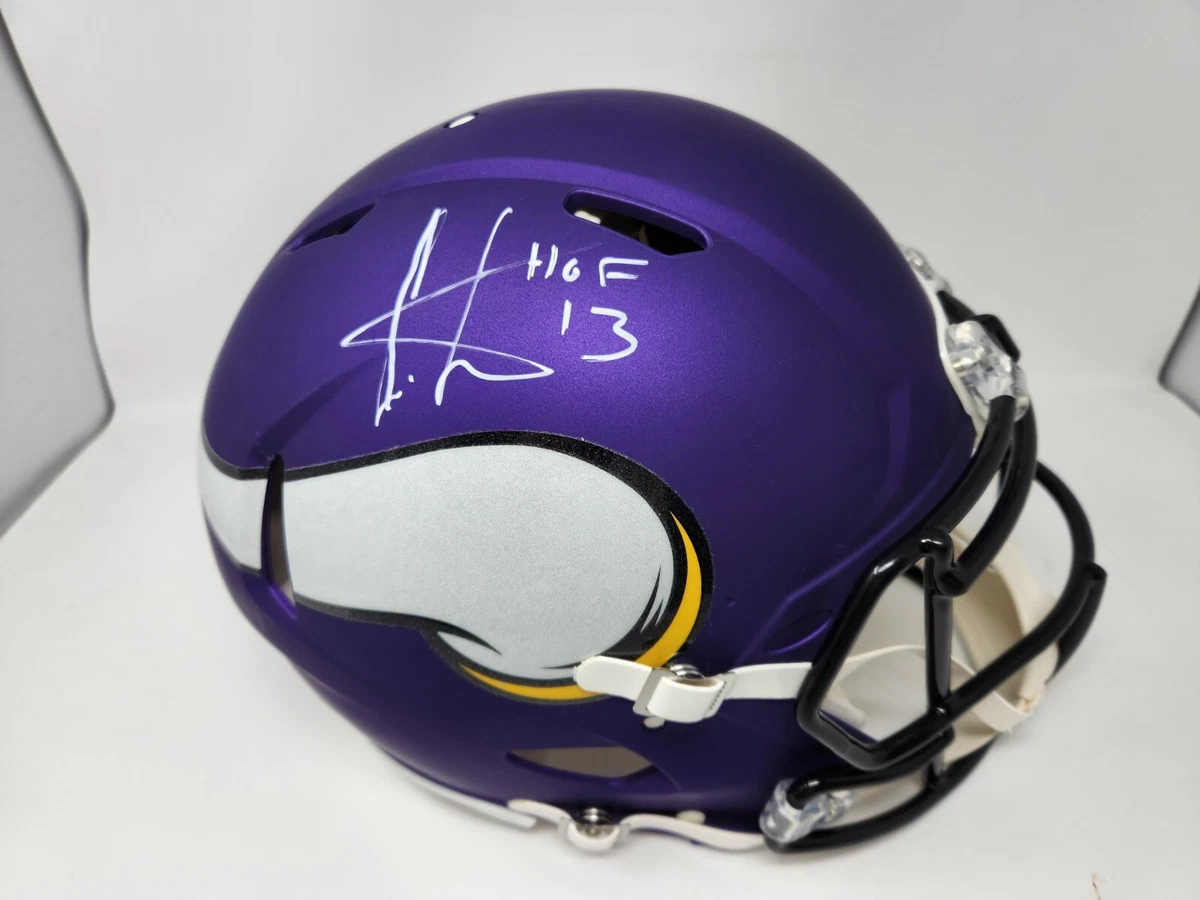 Cris carter hotsell signed helmet