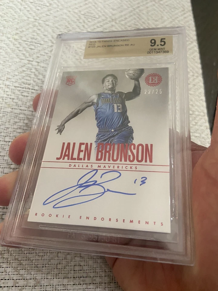 2018-19 Panini Encased Red #103 Jalen Brunson Auto RC /25 BGS 9.5/10! WOW!! - Image 4 of 4