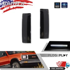 Smoke White LED Side Corner Marker Lights For Chevy S10 GMC Jimmy S15 Oldsmobile