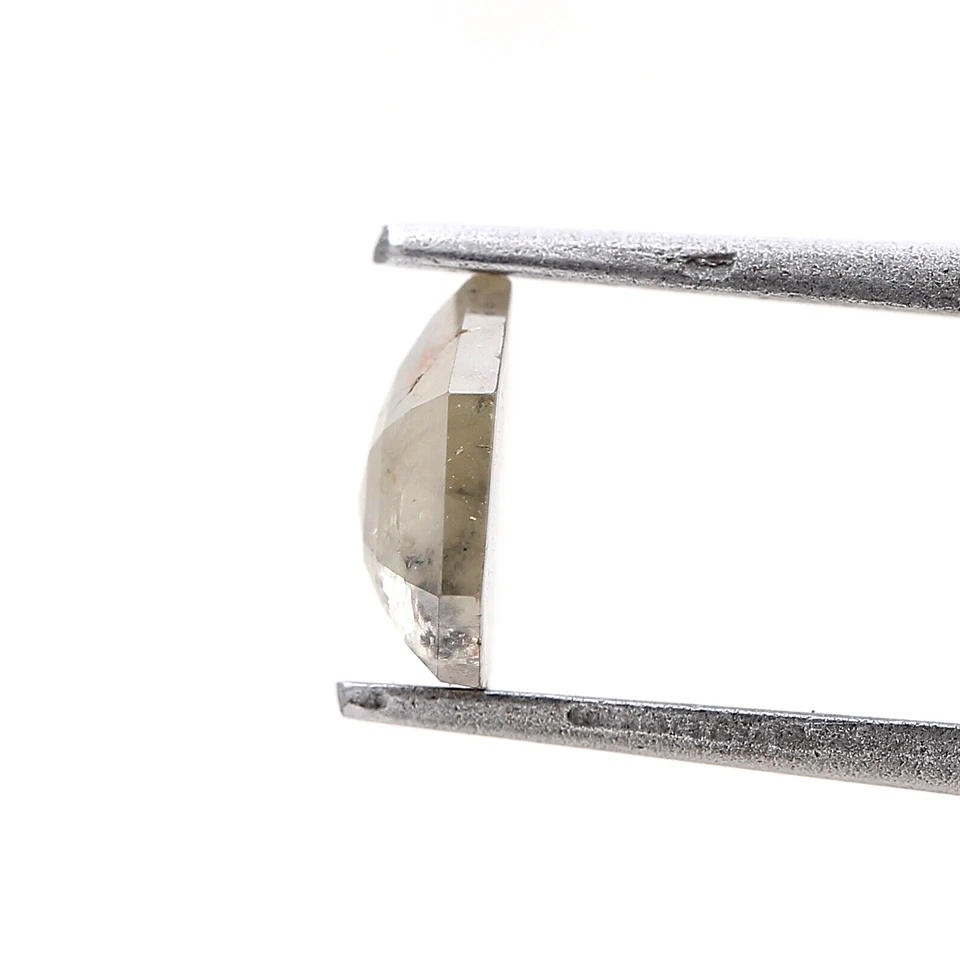 RUSTIC NATURAL DIAMOND SOLITAIRE DIAMOND 1.23TCW GRAYISH BROWN SHIELD ROSE CUT - Image 4 of 4