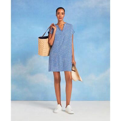 HOBBS London Cindy A Line Printed Dress Sz 14 Relaxed Tunic Dress Viscose |  eBay
