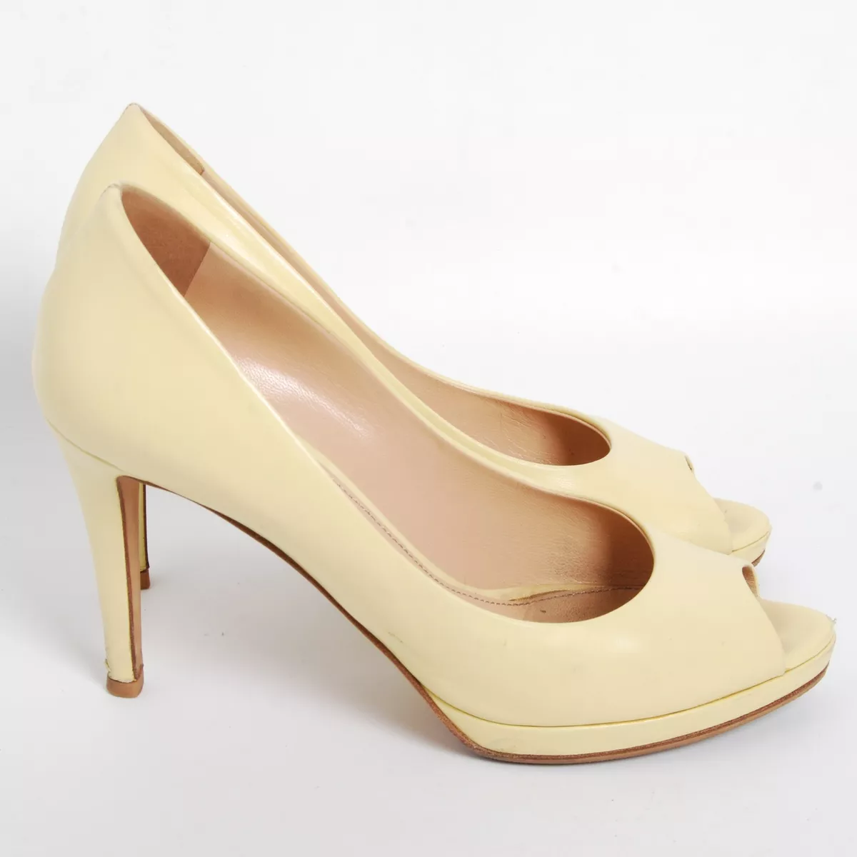 Lemon yellow pumps sale