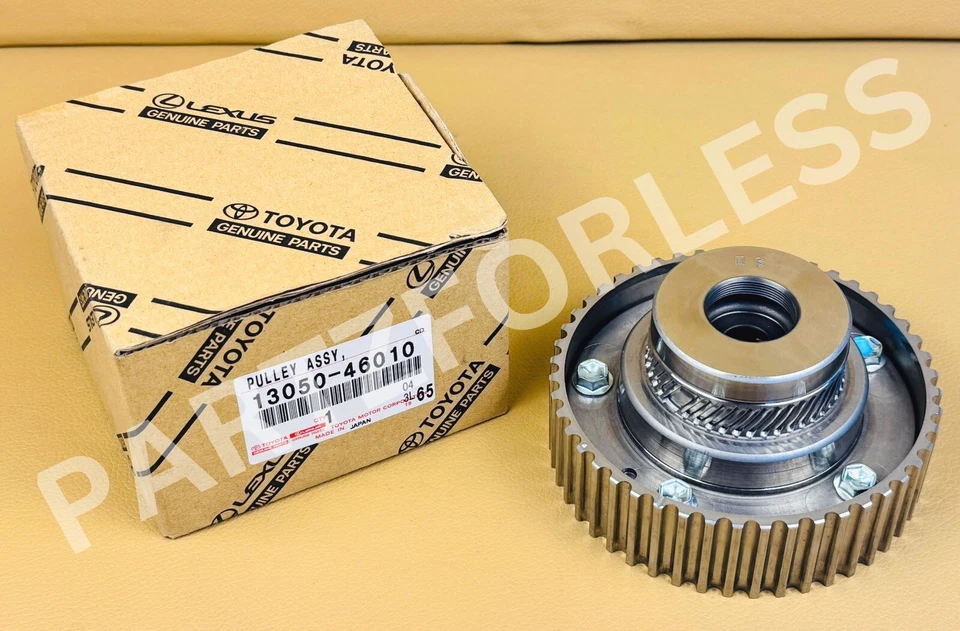 13050-46010 TOYOTA OEM Supra Lexus GS300 IS300 SC300 árbol de levas polea sincronización derecha Foto 2 de 4