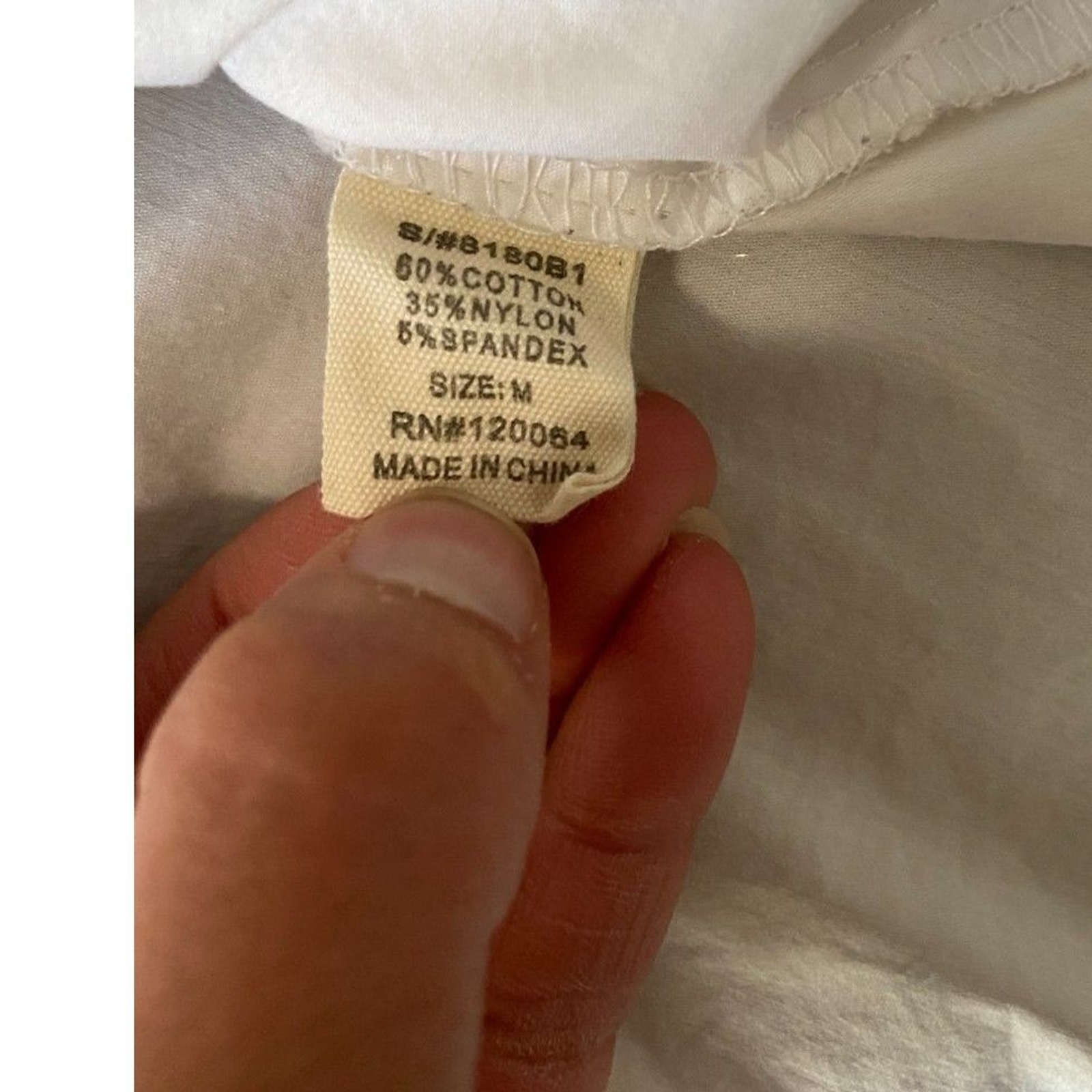 Mind Code white off-shoulder blouse, Size Medium - image 6