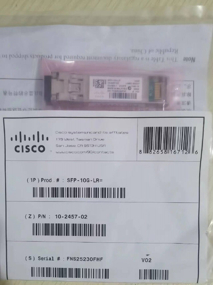 しー Sealed Cisco SFP-10G-LR 10GBASE-LR SFP Plug-in Transceiver module