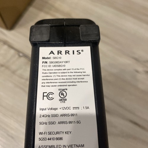 ARRIS SURFboard SBG10 Cable Modem & Wi-Fi Router 2.4Ghz 5Ghz - Picture 6 of 11