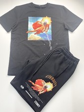 MENS 100 AUTHENTIC ETERNITY 2P SET T-SHIRT SWEAT SHORT L