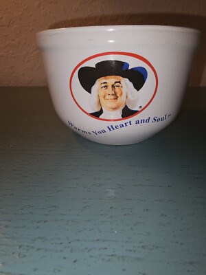 Vintage 1999 Quaker Oats Ceramic Oatmeal Bowl-Very Good