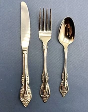 Oneida “BRAHMS” Stainless 3pc Youth Flatware Set b/b