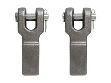 2 Pack Weld-On Chain Retainer 1/4"-5/16" Trailer Attachment Point Self Color
