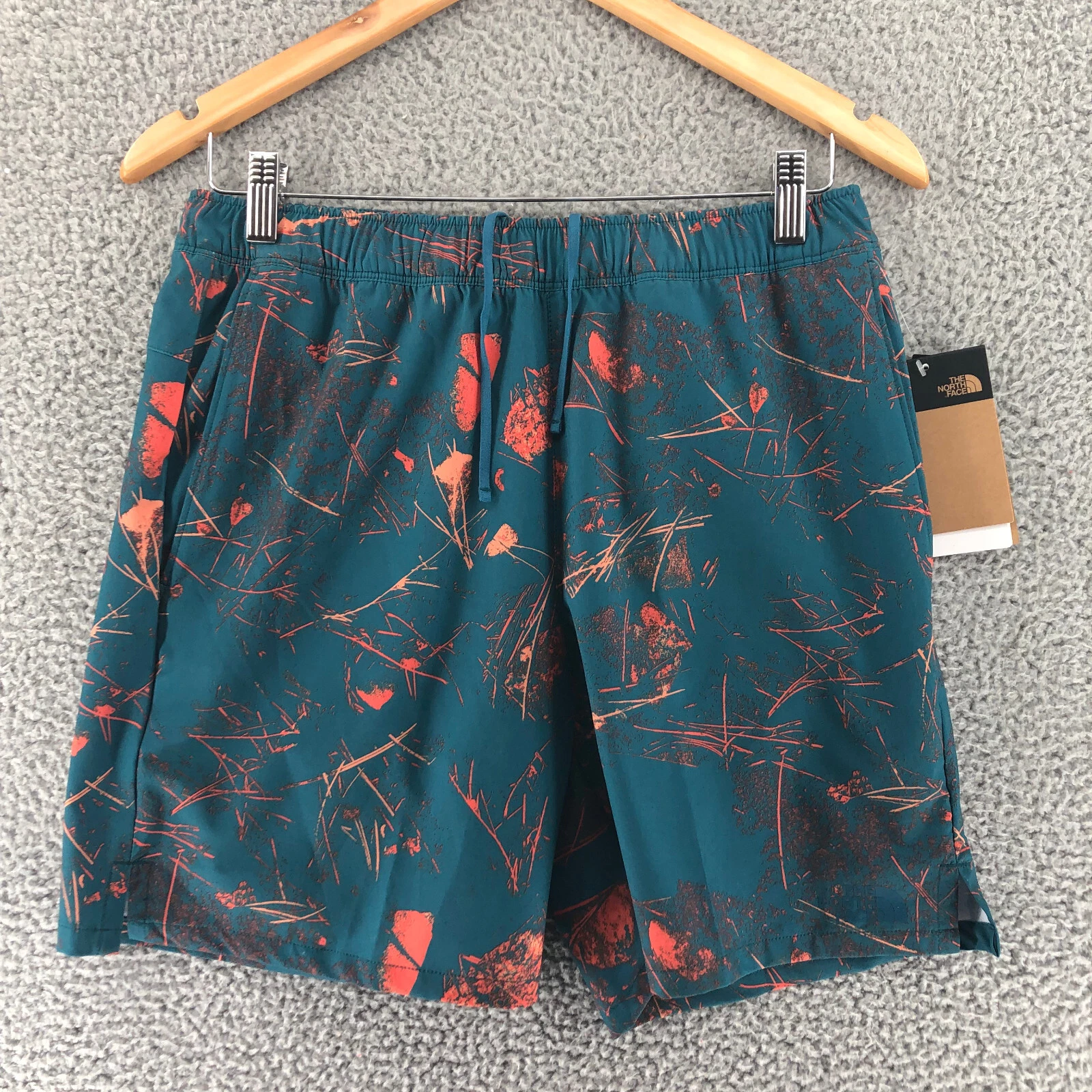 The North Face Wander Shorts Teal Orange Men's Size S Small