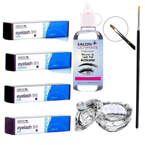 Strictly Professional Intensive Eyelash & Eyebrow Dye Tint Lash Kit Tinting Kit - Picture 1 of 20