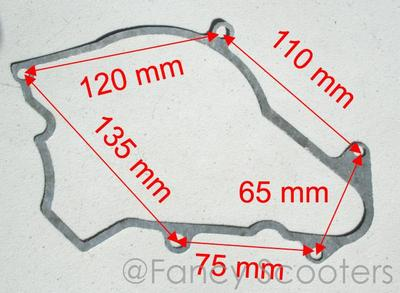 #ad #ad Stator Cover Gasket for Starter on the Bottom ATV E 22 Engine 50 to 110CC DIRT $6.74