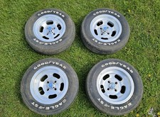 Set of 4 Vintage Cragar 4 Lug 13" Slotted Mag Wheels Mustang II 240Z 4x100 4x4½"