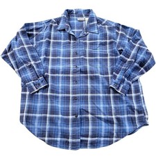 Vintage Basic Editions Womans 18W Blue Plaid ...