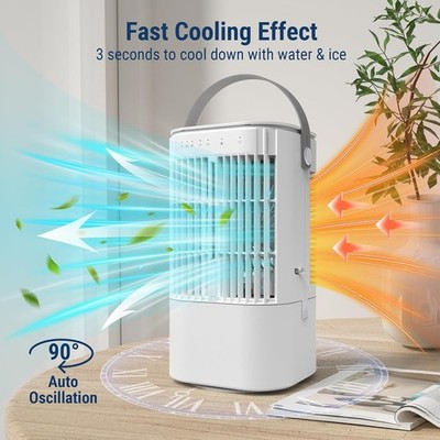 Portable Air Conditioners 4-in-1 Mini Small Air Conditioner Evaporative Quiet AC