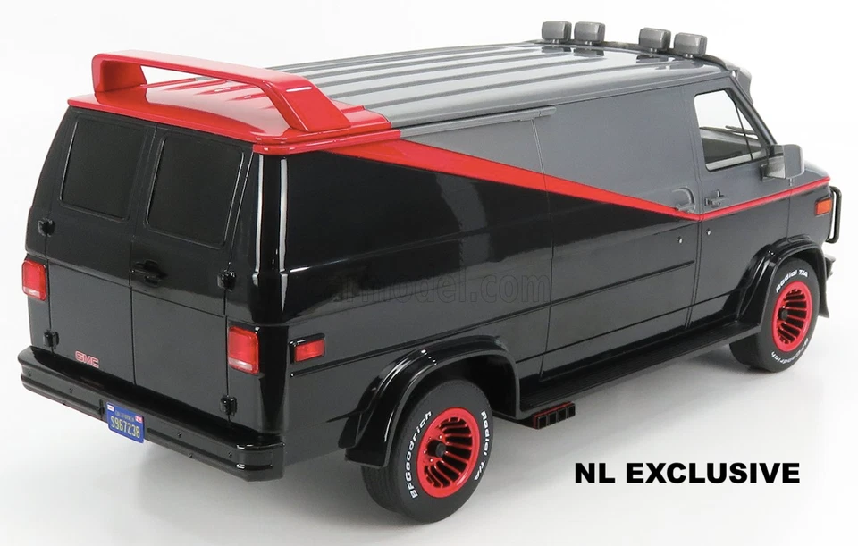A-Team Van GMC Vandura Greenlight Bespoke Collection Neu in OVP new in box 1:12 - Bild 2 von 4