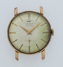 Waltham Incabloc Men's Swiss Made 17 Jewels Manual Wind Gold Tone Watch