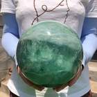 11.6LBNatural green fluorite Quartz sphere Crystal ball Mineral specimen Healing — photo 4