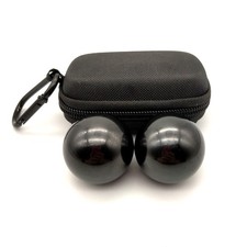 Firstnos 1.57inch Chrome Steel Black Baoding Balls for Hand Therapy, Exercise...