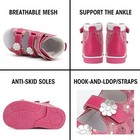 Brand New PRINCEPARD ~ Orthopedic Pink Leather Sandals ~ 32 ~ sz. 1 Big Girls ~ — photo 5