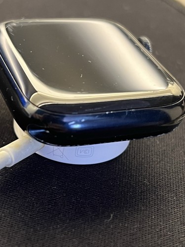 Apple Watch Series 7 45mm Blu - Cinturino Nero - Zdjęcie 3 z 12