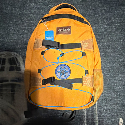 Horizon Forbidden West 20L Orange Daypack Backpack Zipper Adjustable Straps