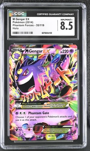 CGC 8.5 M Gengar EX 2014 Phantom Forces 35/119 Holo Pokemon Card