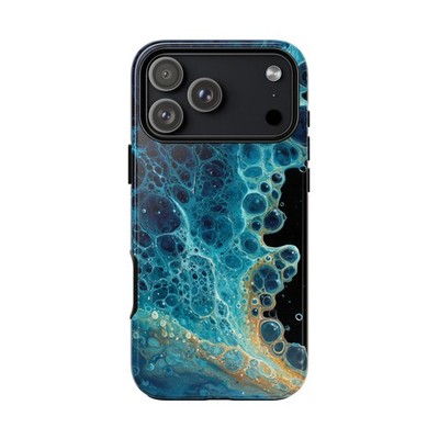 For iPhone / Galaxy / Pixel - Phone Ink Case - Surreal Ocean Blue Liquid