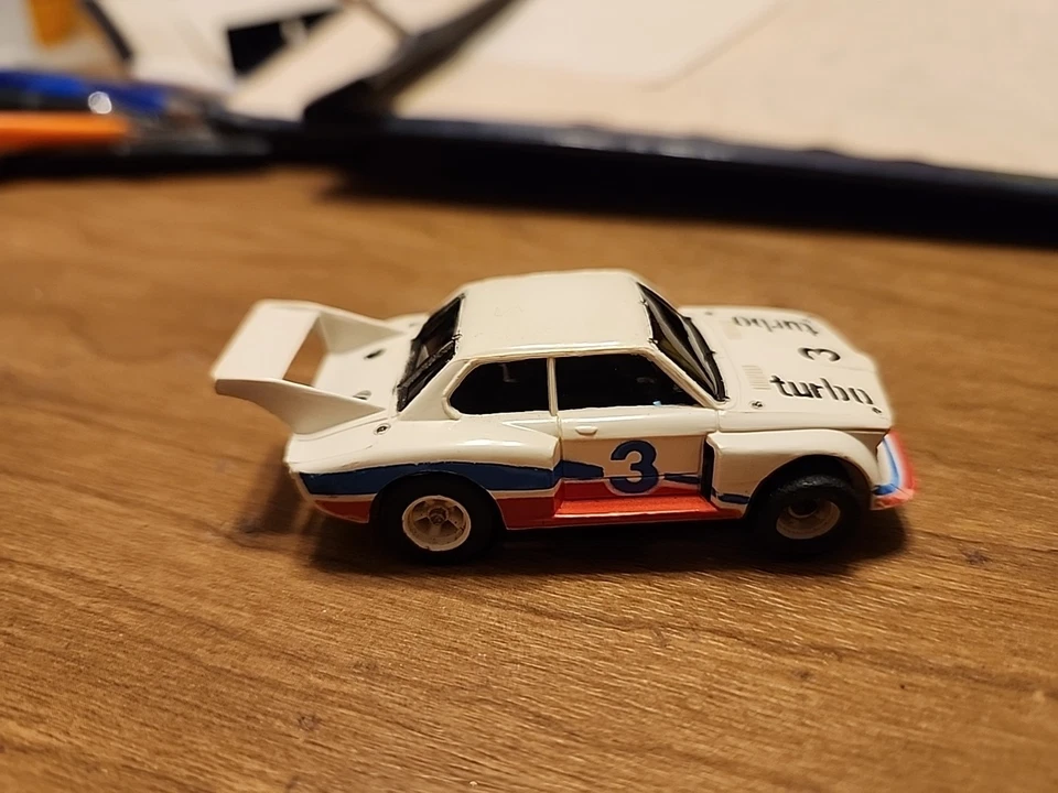 Coche Ranura Aurora AFX G-Plus BMW 320I Turbo #3 De Colección Raro Coche Ranura Coche De Carreras De Colección Foto 3 de 4